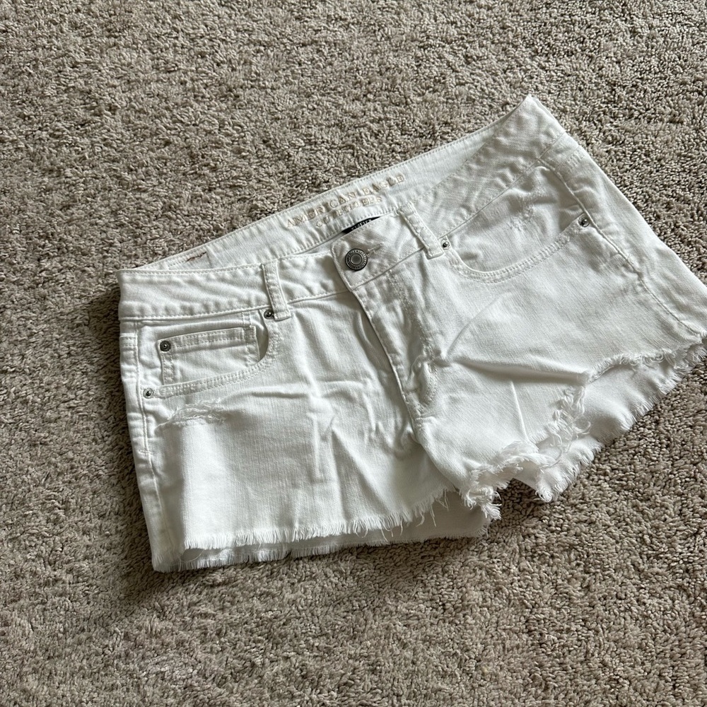 American Eagle Outfitters White Jean Shorts